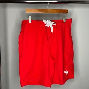 Abercrombie & Fitch Red Medium Swim trunks